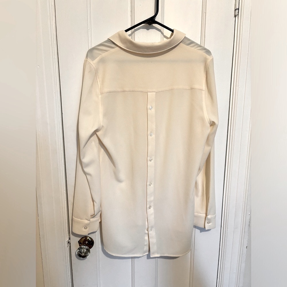 H by Halston, Button Up Front & Back Blouse - Picture 2 of 4